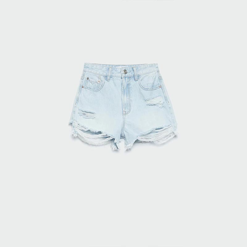 ripped denim shorts