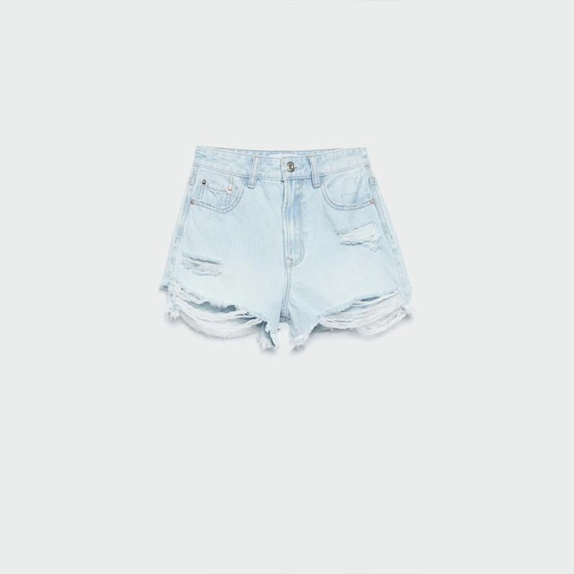 ripped denim shorts