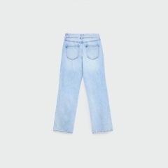 low-rise straight-leg jeans