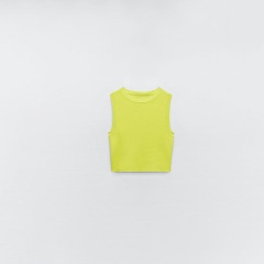 Basic cropped knitted top
