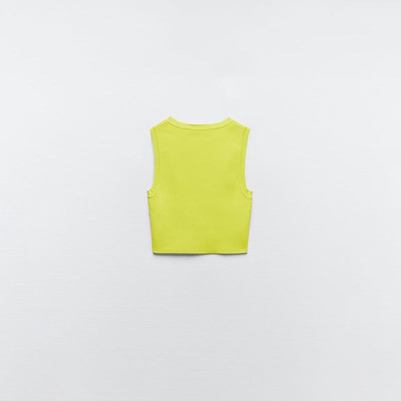 Basic cropped knitted top
