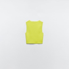 Basic cropped knitted top
