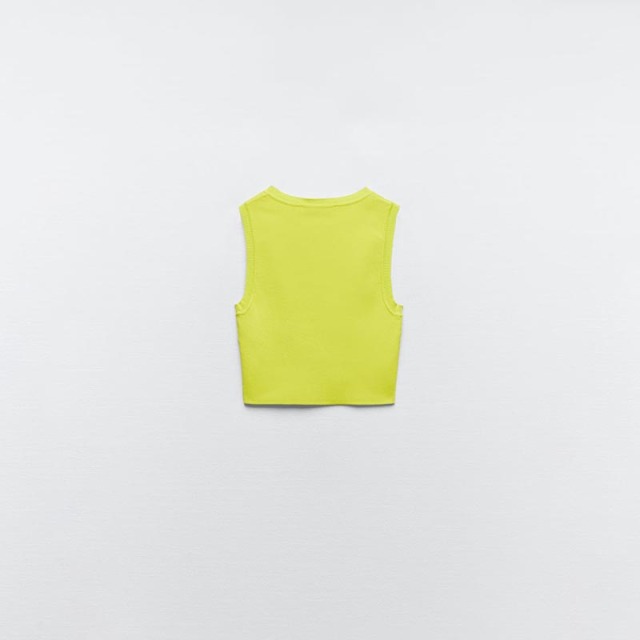 Basic cropped knitted top