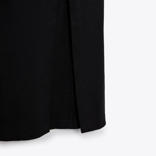 Linen Blend Midi Dress