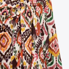 Printed Skort With Knot