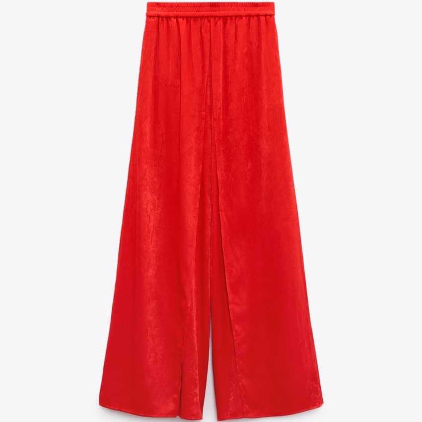 Wide-Leg Wrap Trousers