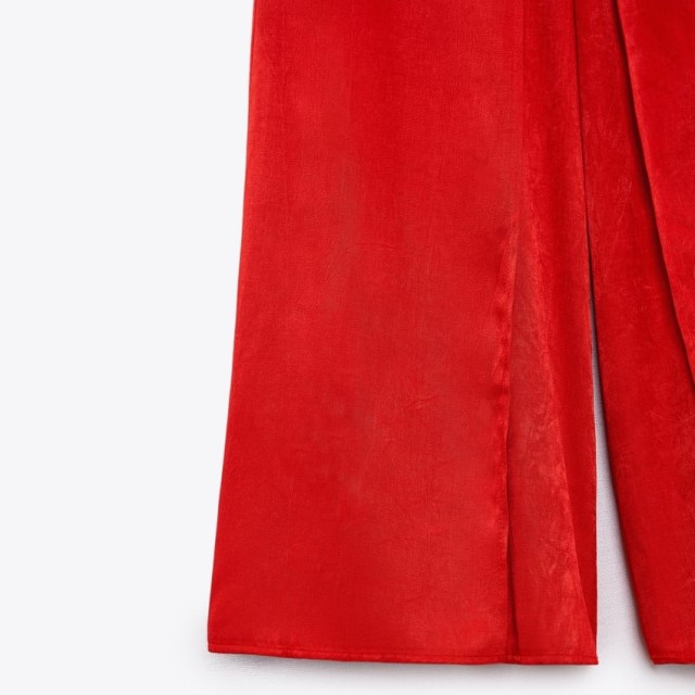 Wide-Leg Wrap Trousers