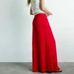 Wide-Leg Wrap Trousers