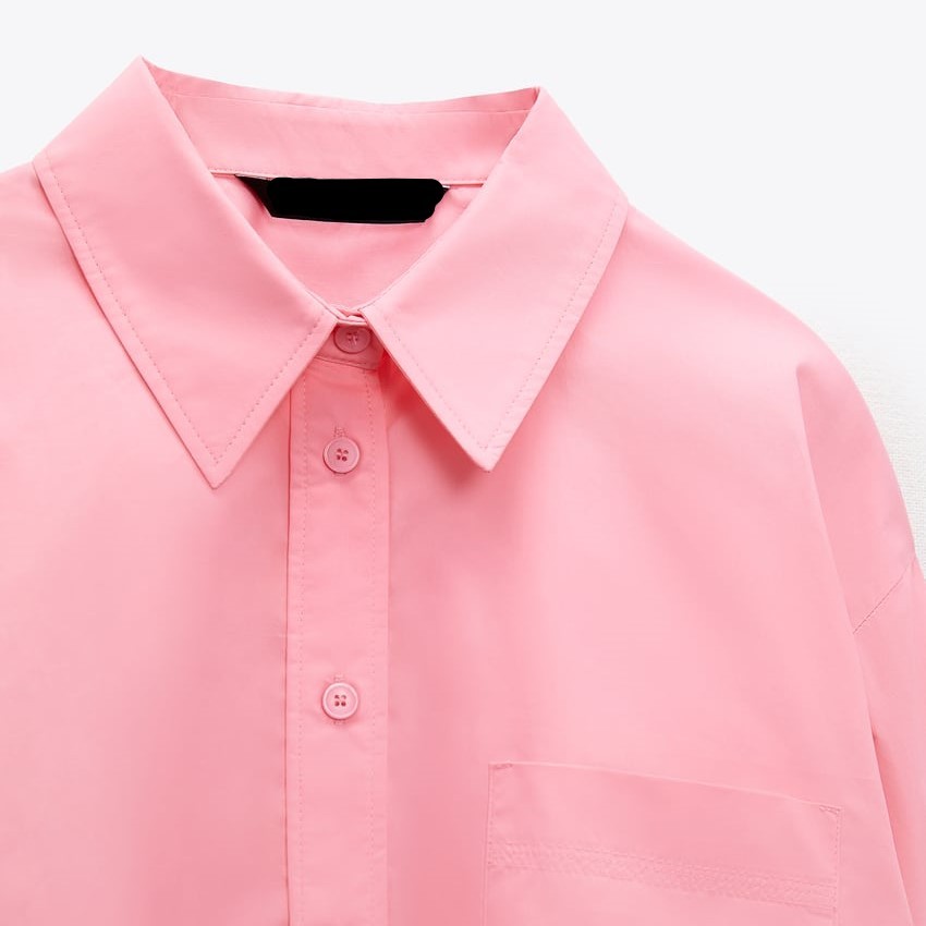 POPLIN SHIRT WITH POCKET