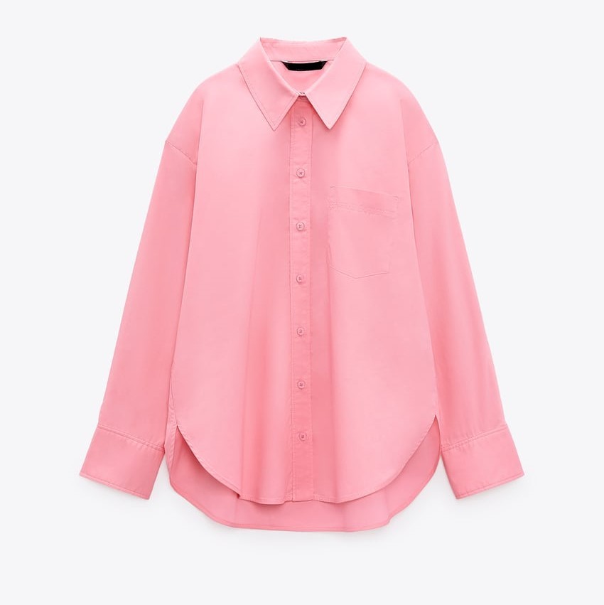 POPLIN SHIRT WITH POCKET