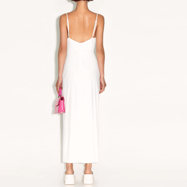 Midi Dress With Draped Detail