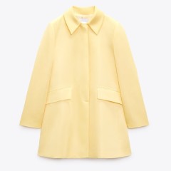 Satin Coat With Flaps