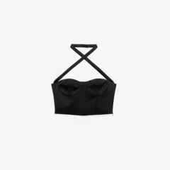Corsetry-Inspired Halter Top