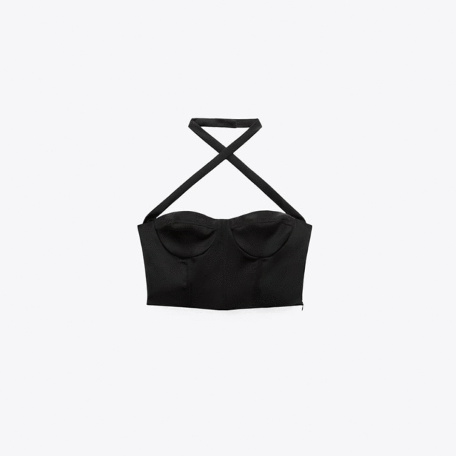 Corsetry-Inspired Halter Top