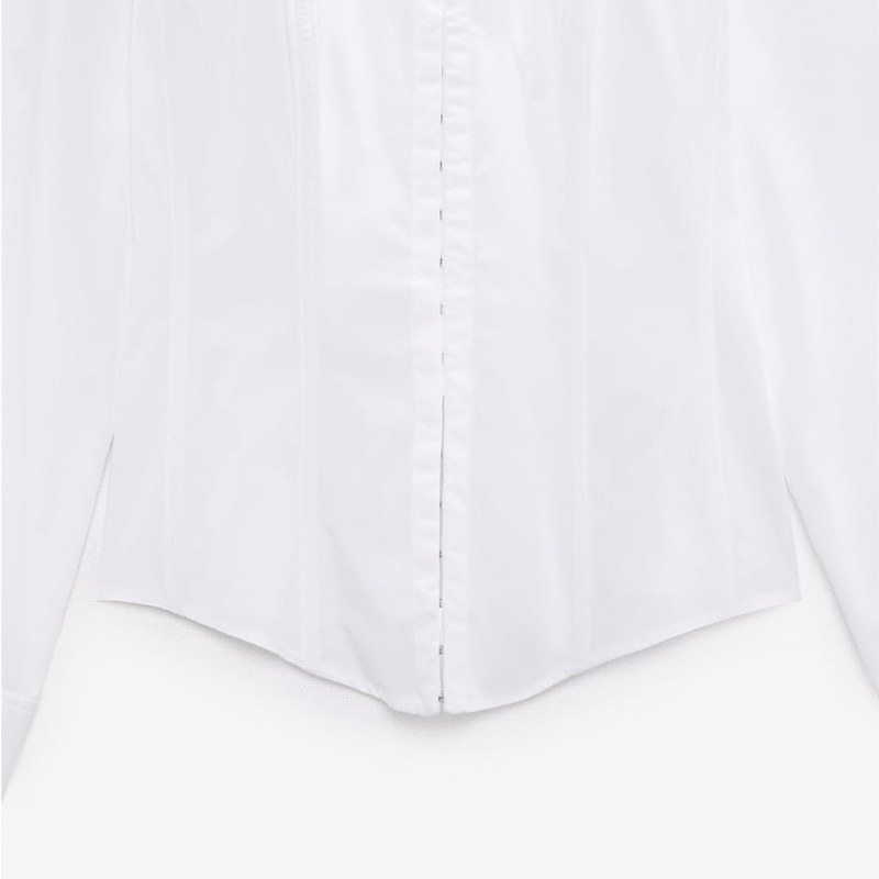 Poplin Corsetry-Inspired Shirt