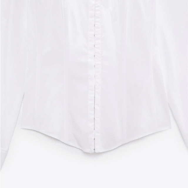 Poplin Corsetry-Inspired Shirt