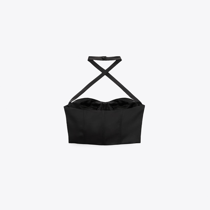 Corsetry-Inspired Halter Top