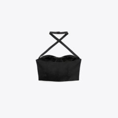 Corsetry-Inspired Halter Top
