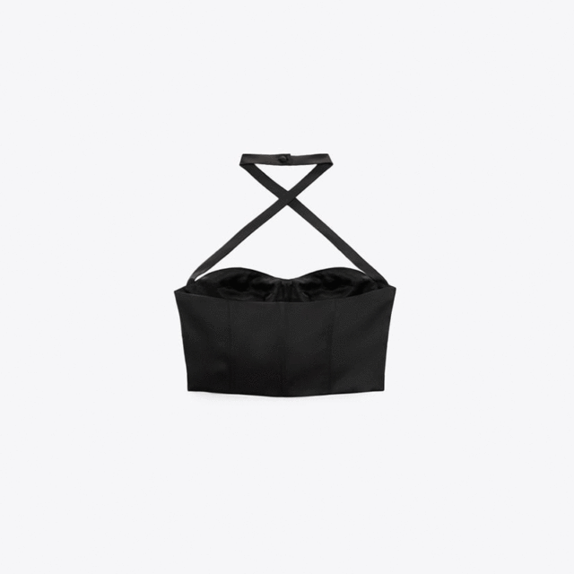 Corsetry-Inspired Halter Top