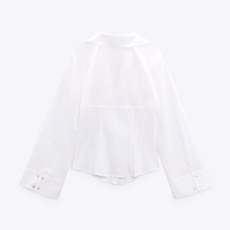 Poplin Corsetry-Inspired Shirt