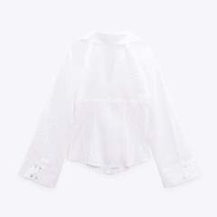 Poplin Corsetry-Inspired Shirt