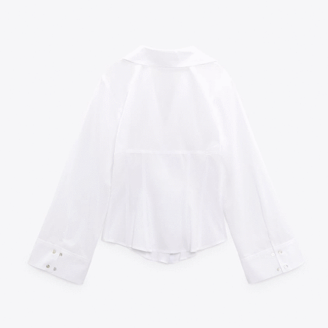 Poplin Corsetry-Inspired Shirt