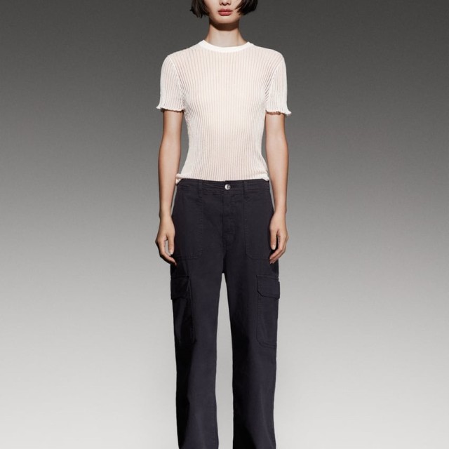 Short Sleeve Ribbed Top