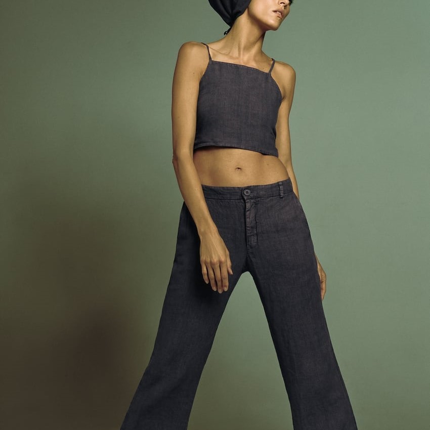 Short Linen Top