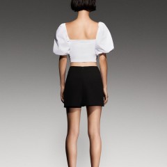 Lace Contrast Top