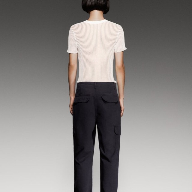 Short Sleeve Ribbed Top