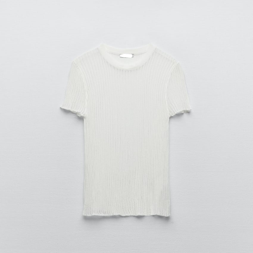 Short Sleeve Ribbed Top
