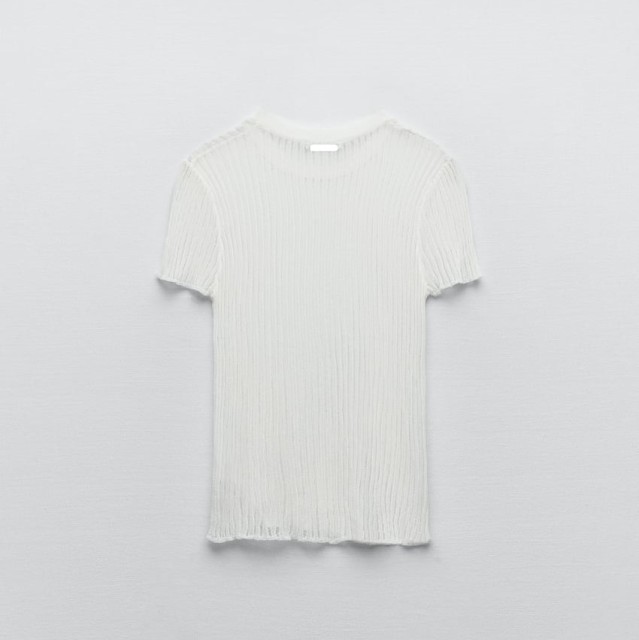Short Sleeve Ribbed Top