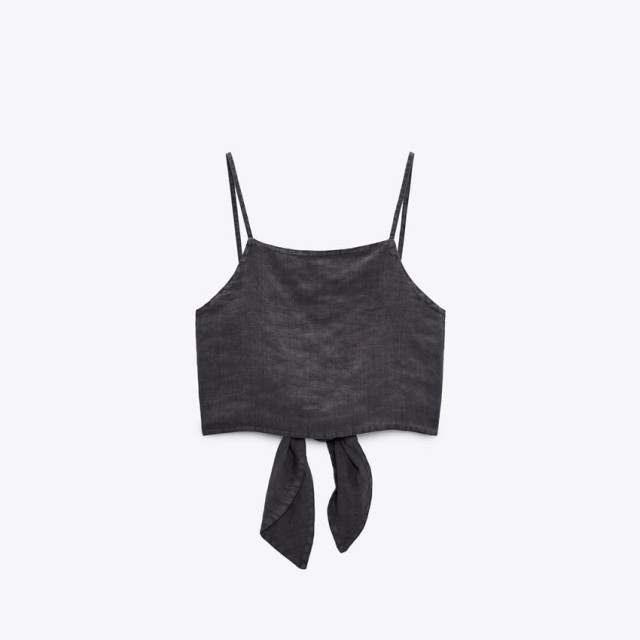 Short Linen Top