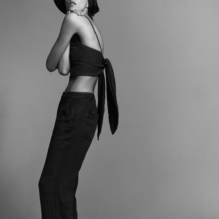 Short Linen Top