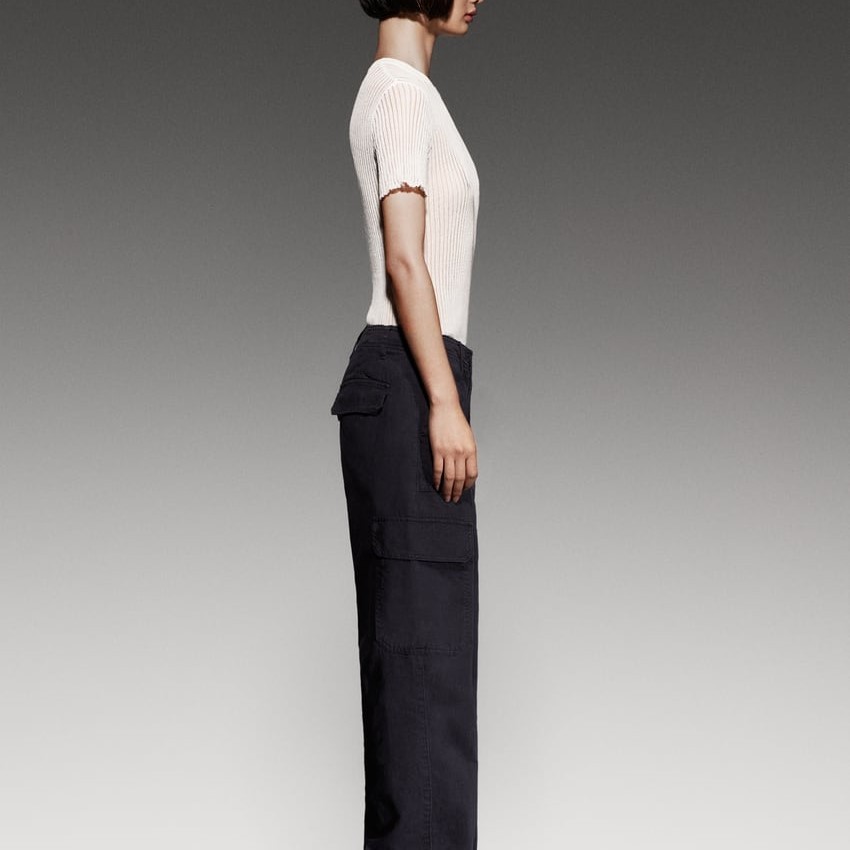 Short Sleeve Ribbed Top