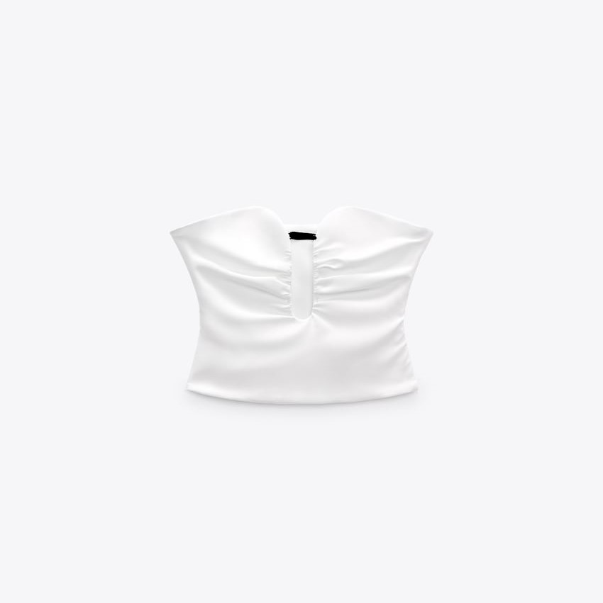 Sweetheart Neckline Crop Top