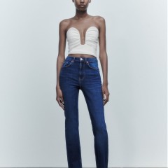 Sweetheart Neckline Crop Top