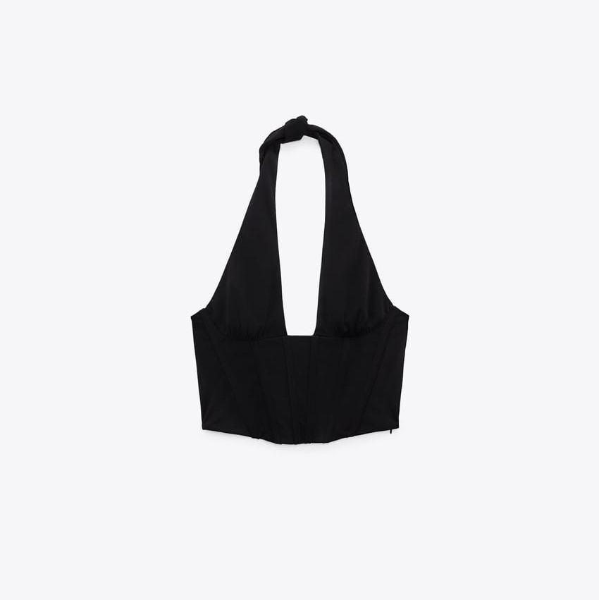 Cropped Corsetry-Inspired Top