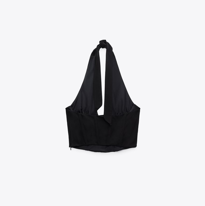 Cropped Corsetry-Inspired Top