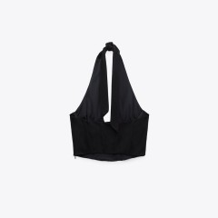 Cropped Corsetry-Inspired Top
