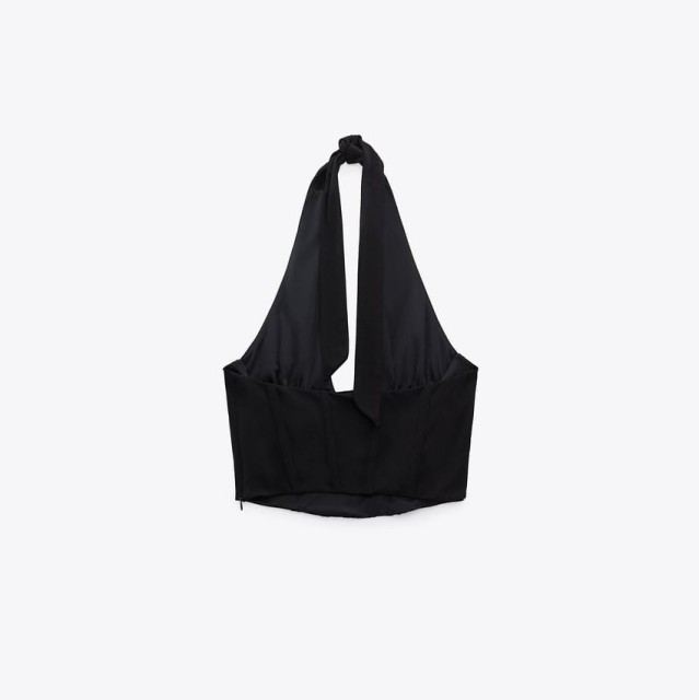 Cropped Corsetry-Inspired Top