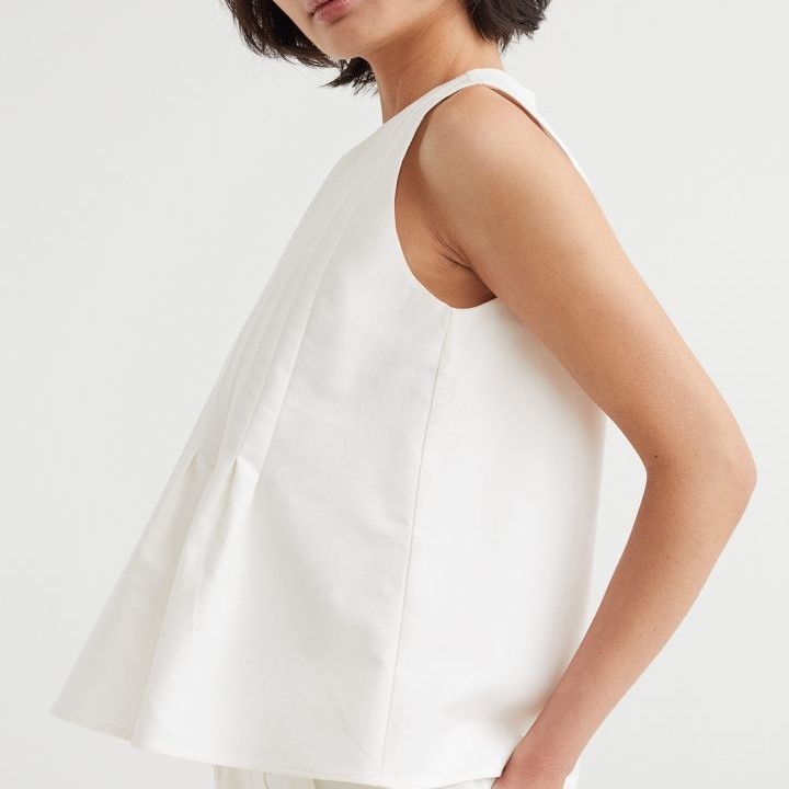 pleated top