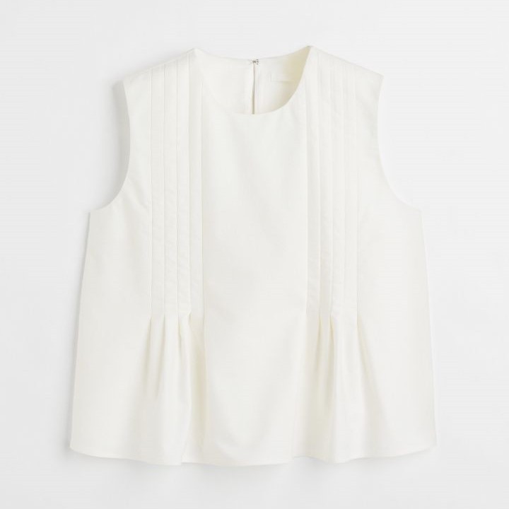 pleated top