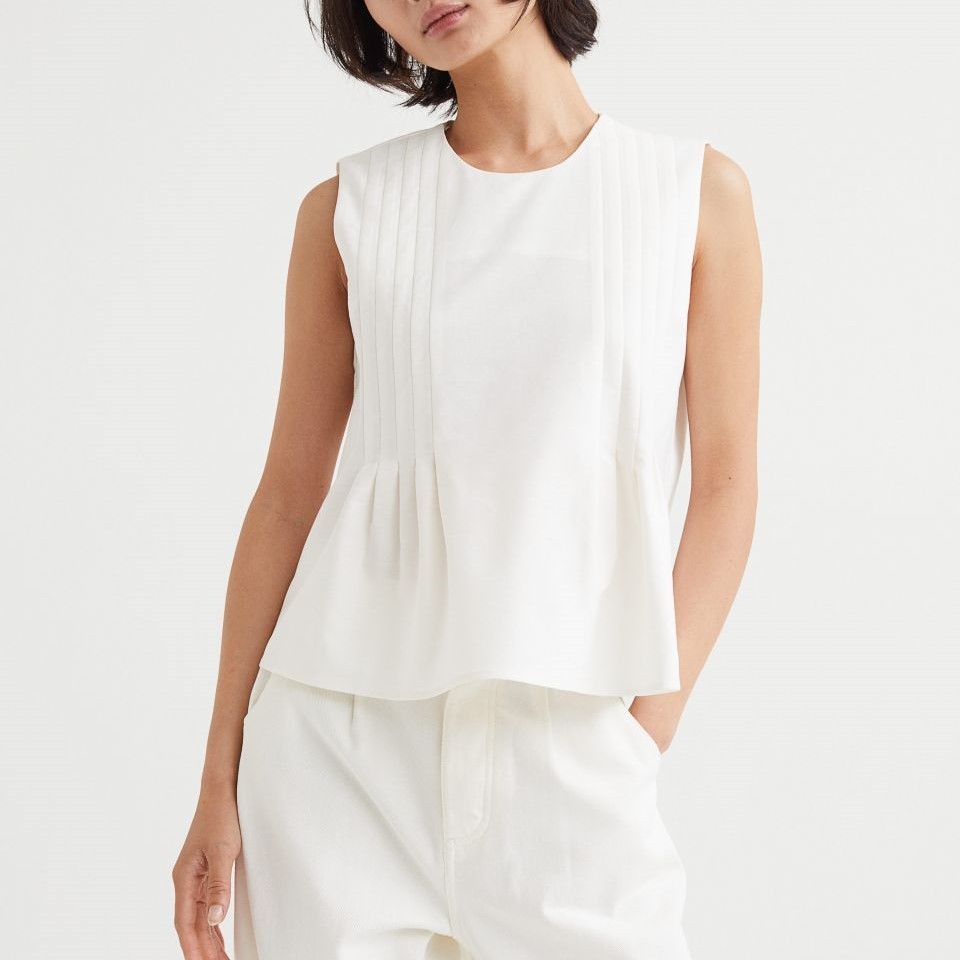 pleated top