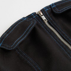 strapless twill top