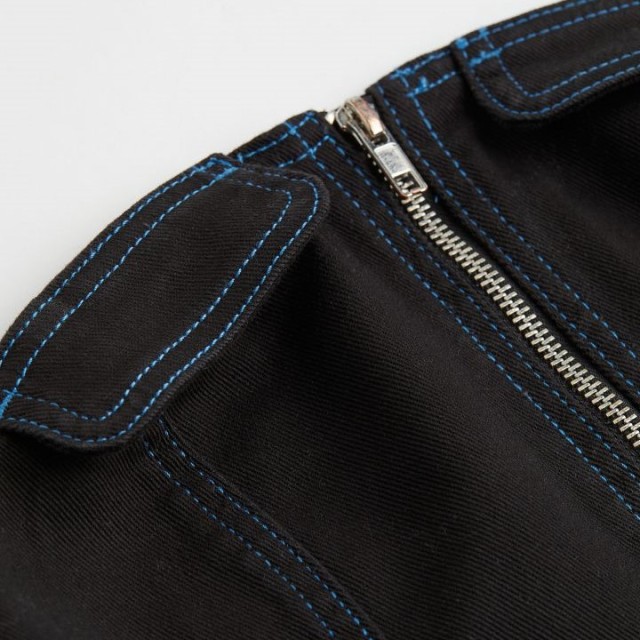 strapless twill top