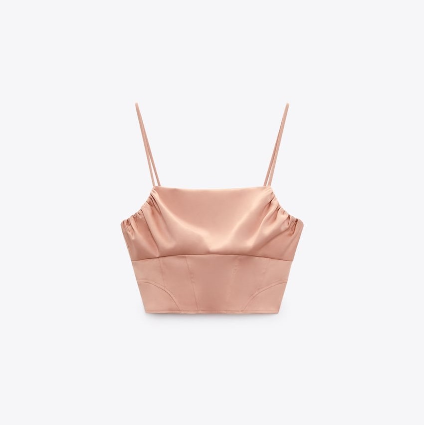 Satin Corsetry-Inspiored Top