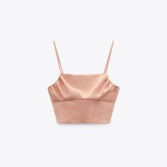 Satin Corsetry-Inspiored Top