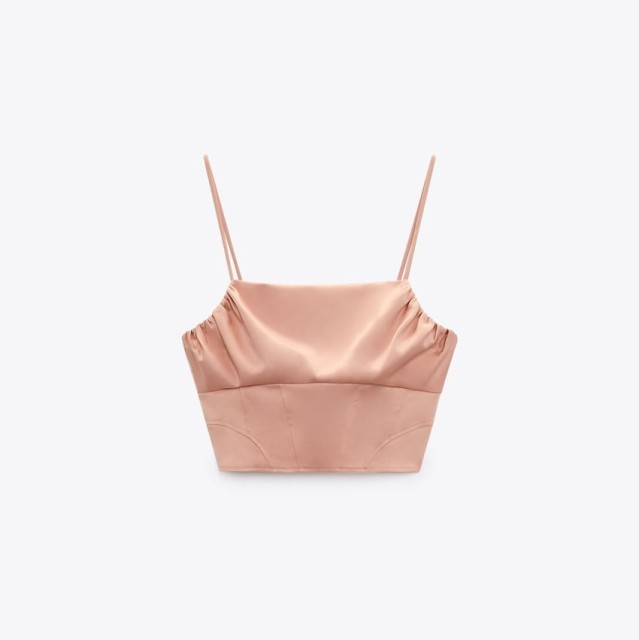 Satin Corsetry-Inspiored Top