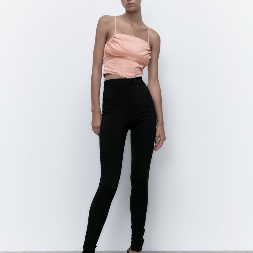 Satin Corsetry-Inspiored Top